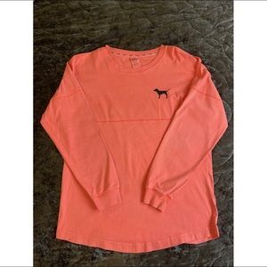 PINK VICTORIA SECRET Coral long sleeve tee